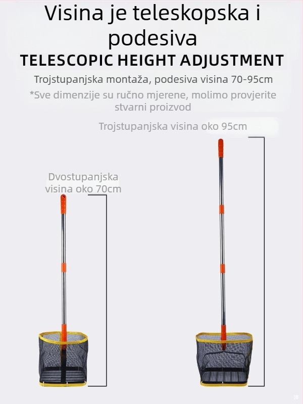 Lovač lopti za stolni tenis za trening s više lopti, čelično kućište, 1,2 kg, velika kapaciteta, za unutarnju dvoranu
