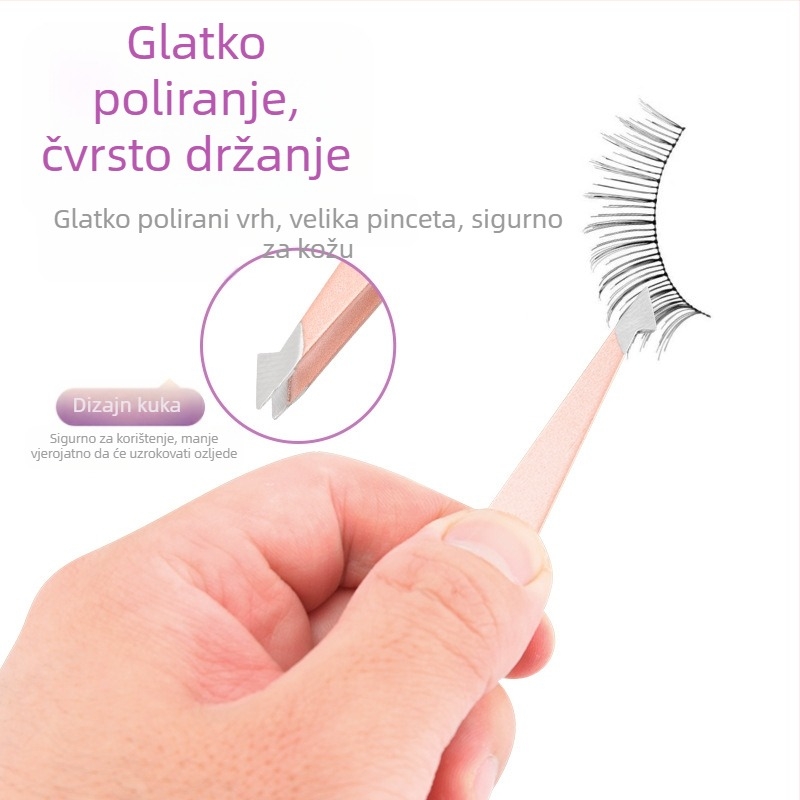 Prijenosni set za obrve: klip za obrve, trimer za obrve, škare za obrve – nehrđajući čelik