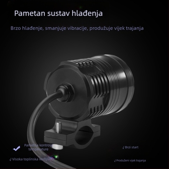 LED prednje svjetlo za motocikl, 30W, 12-80V, 3000-3500 lm, model XCD-1066