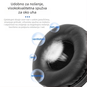 Žični slušalice s mikrofonom, USB priključak, frekvencijski raspon 20–20 kHz, impedancija 32 Ω, osjetljivost 98 dB