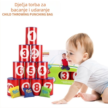 Igra bacanja vrećica s pijeskom za djecu - plastična konstrukcija, bacanje, kategorija vrećice s pijeskom, razvija hvatanje i koordinaciju ruka-oko, uzrast 4-6 godina