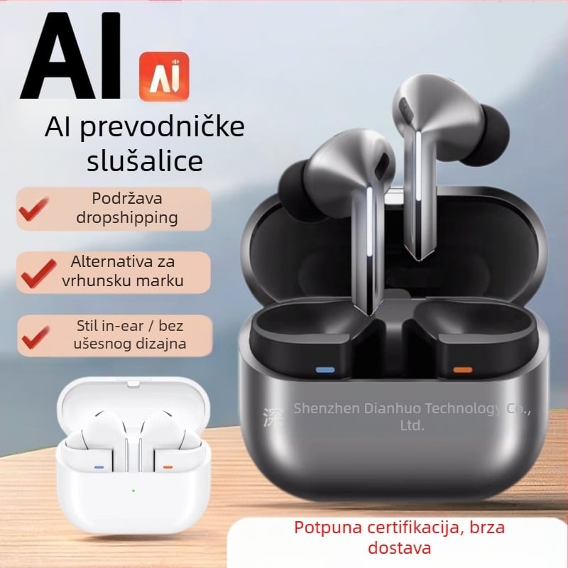 In-ear Bluetooth slušalice s ENC redukcijom buke, IPX7 vodootpornost, Bluetooth 5.3, trajanje baterije 4–8 sati