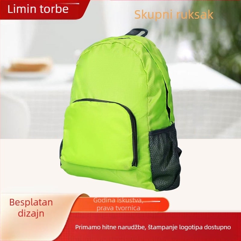 Sklopivi putni ruksak s 4 pretinca, kapacitet 20–35 L, poliester, prozračan, poslovni stil putovanja