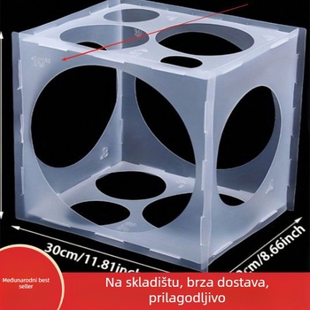 Kutija za mjerenje balona s 11 rupa, PVC, dekor prostora za vjenčanja i zabave
