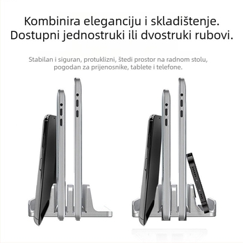 iDock prilagodljivi nosač za notebook od aluminijske legure N17-4/N17-X s disipacijom topline, za stolnu upotrebu, izlazi u srpanj 2025