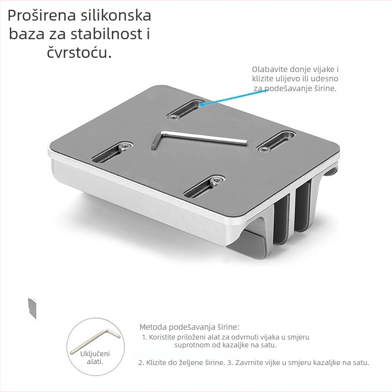 iDock prilagodljivi nosač za notebook od aluminijske legure N17-4/N17-X s disipacijom topline, za stolnu upotrebu, izlazi u srpanj 2025