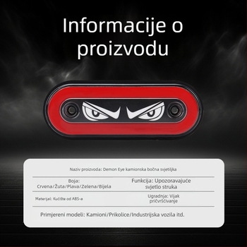 Demon Eye bočna svjetiljka kamiona (ND, ABS, 12–24V, ND565214, kamionska prikolica)