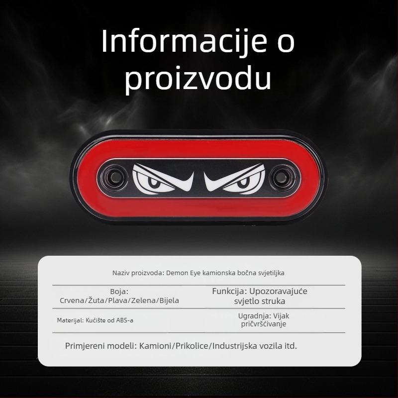 Demon Eye bočna svjetiljka kamiona (ND, ABS, 12–24V, ND565214, kamionska prikolica)