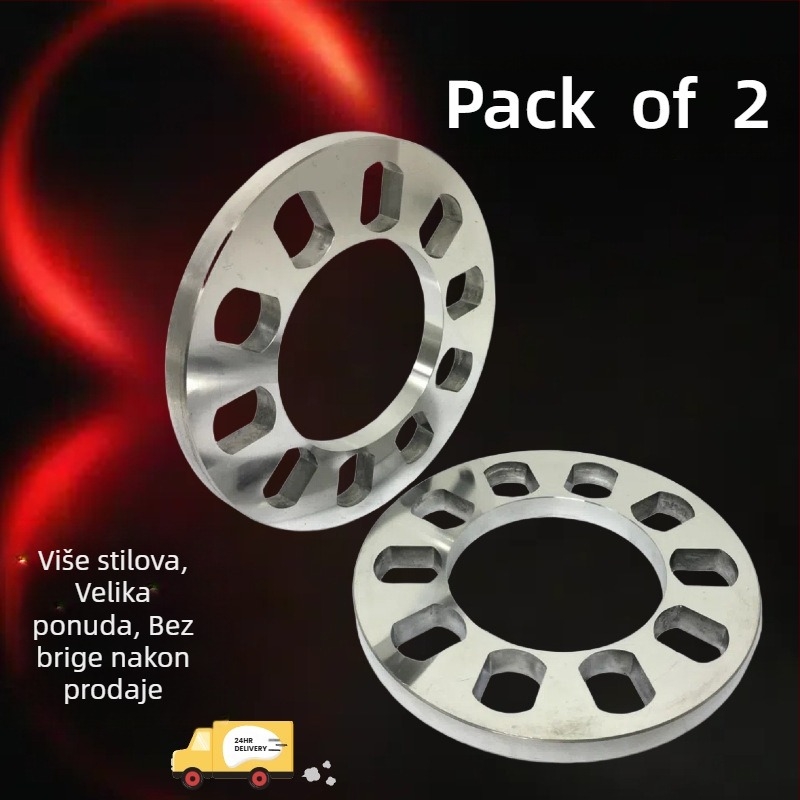 TIROL aluminijski hub flange — uzorak s 5 i 4 rupa, debljina 12 mm, mogućnost prilagodbe