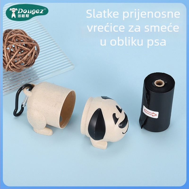 Dispenzer za vrećice za pse s karikaturističkim dizajnom, plastični materijal, 200 komada u pakiranju, marka Dogus, šifra AL710725268912