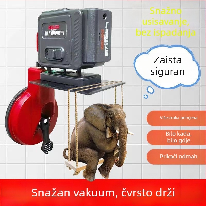 Laserski nivo s usisnom čašom za keramičke pločice i staklo, vanjska zidna montaža, visoka preciznost, Strength Factory