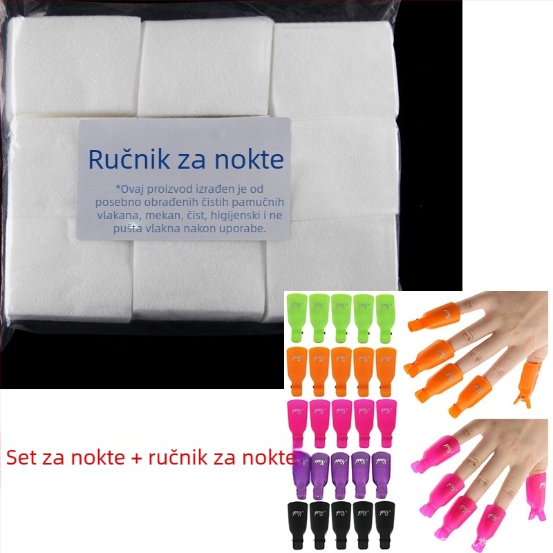 Set klipova za uklanjanje laka s gel remover setom – Guangzhou Xiangrun marka, podrijetlo Zhengzhou, set alata za njegu noktiju