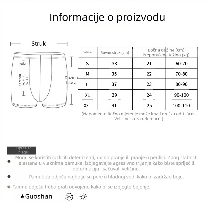Muške bokserice s prozračnom viskoznom tkaninom, pleteni materijal, srednja visina struka, natpis s slovima