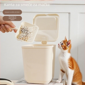 Prenosna posuda za kutiju za mačju stelju, višestruki dizajn, PP materijal; nije uvozena, bez brenda