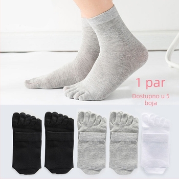 Pamukaste pete-prstne čarape za jogu, prozračne, antibakterijske, upijaju znoj, deodoriraju, unisex, četiri sezone
