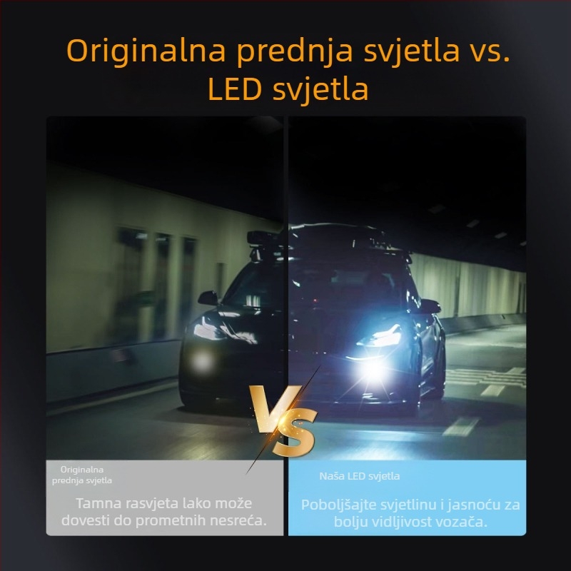 LED svjetlo za maglu za automobil H8/H11 1156/1157 T15, 12-24V, 3000LM, 6000K, aluminijska legura