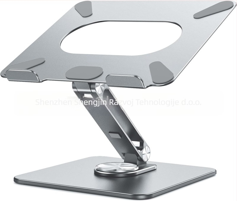 Držač za prijenosno računalo od aluminijske legure sa silikonom, preklopni, podizni tip, univerzalno, model HG, hlađenje
