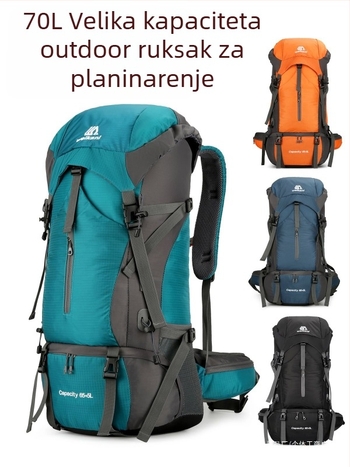 Najlon vodootporan višenamjenski planinarski ruksak za kampiranje i putovanja