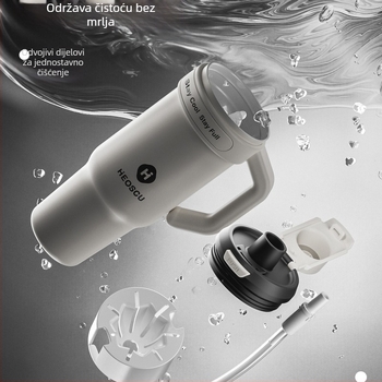 Univerzalna čaša za piće sa slamkom, čajem filtrom i dizajnom ledene šalice za odrasle