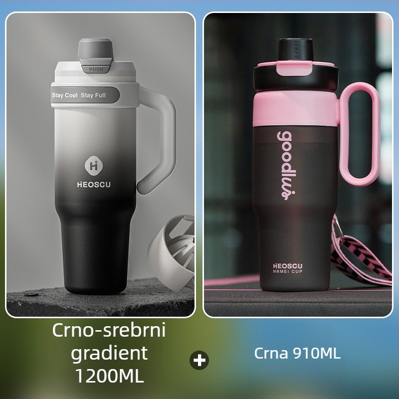 Univerzalna čaša za piće sa slamkom, čajem filtrom i dizajnom ledene šalice za odrasle