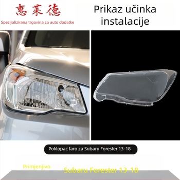 Wheeler poklopac svjetla za Subaru Forester – staklena kapica za farove, kompatibilna s Forester svjetlima, prilagođena obrada