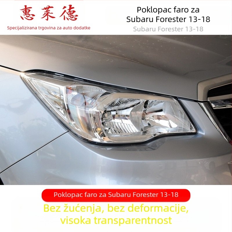 Wheeler poklopac svjetla za Subaru Forester – staklena kapica za farove, kompatibilna s Forester svjetlima, prilagođena obrada