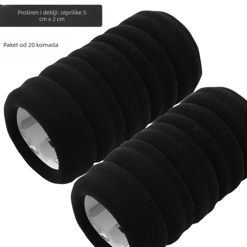 Elastična gumica za visoku repu — bezšivna, visoke elastičnosti, poliestersko vlakno, marka Unique Item, proljeće 2025, stil crtani, svježe i slatko