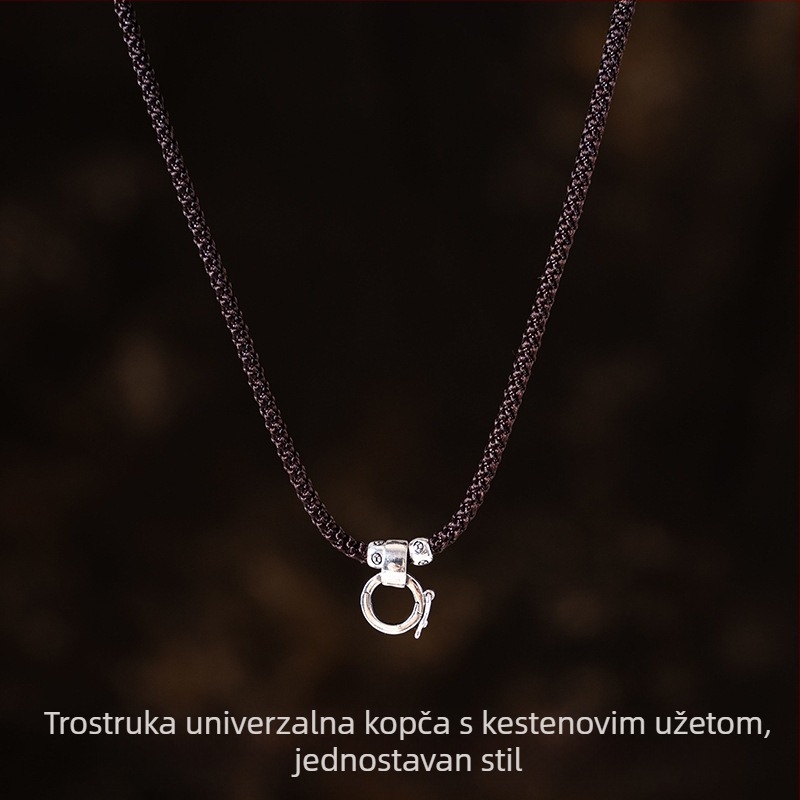 Unisex ogrlica s privjeskom i kopčom Passepartout, užetom