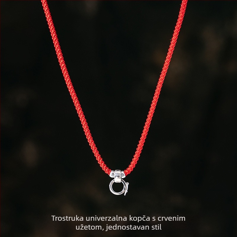 Unisex ogrlica s privjeskom i kopčom Passepartout, užetom