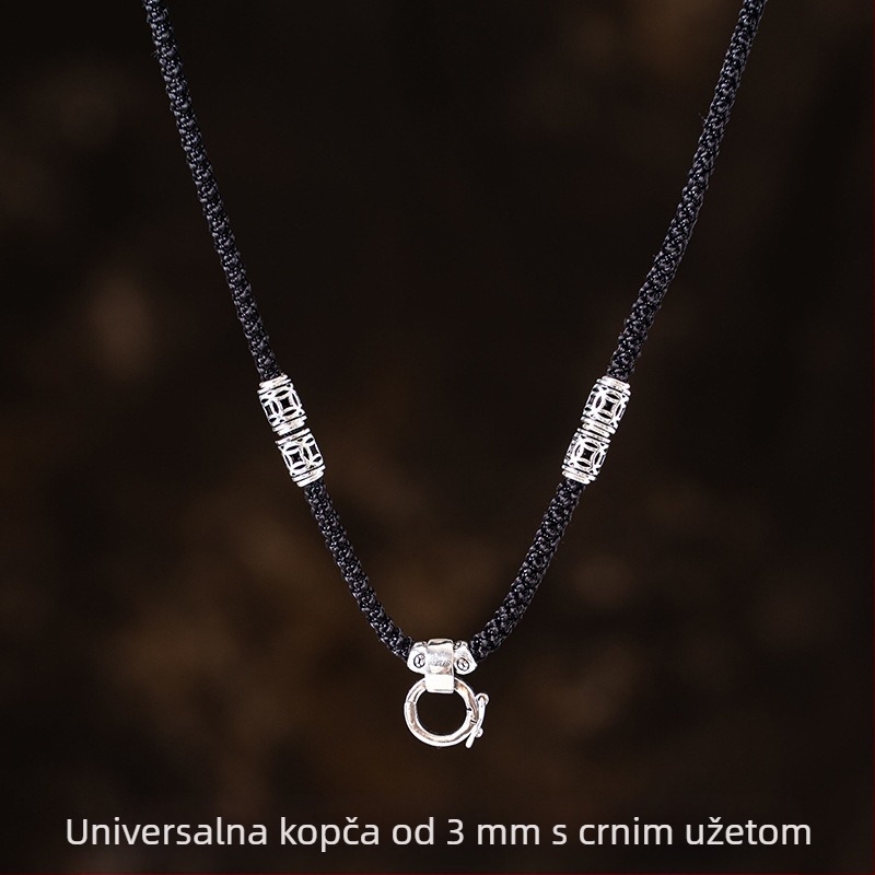 Unisex ogrlica s privjeskom i kopčom Passepartout, užetom