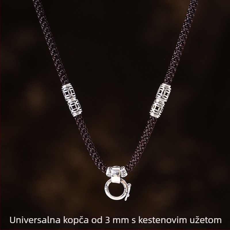 Unisex ogrlica s privjeskom i kopčom Passepartout, užetom