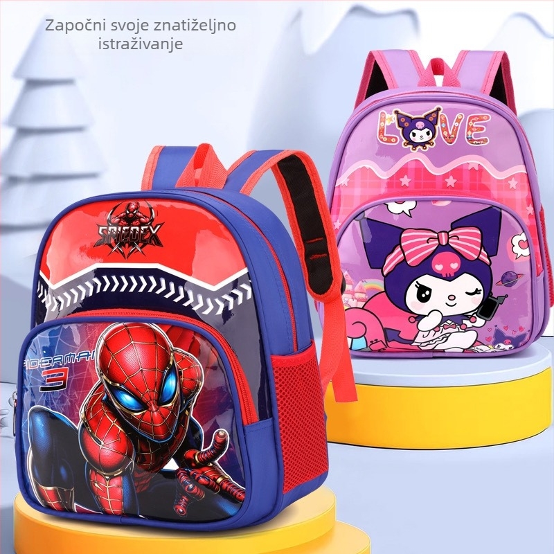 Školski ruksak s anime cartoon uzorkom, Oxford tkanina, prozračan, ultra lagan, poliesterska podstava