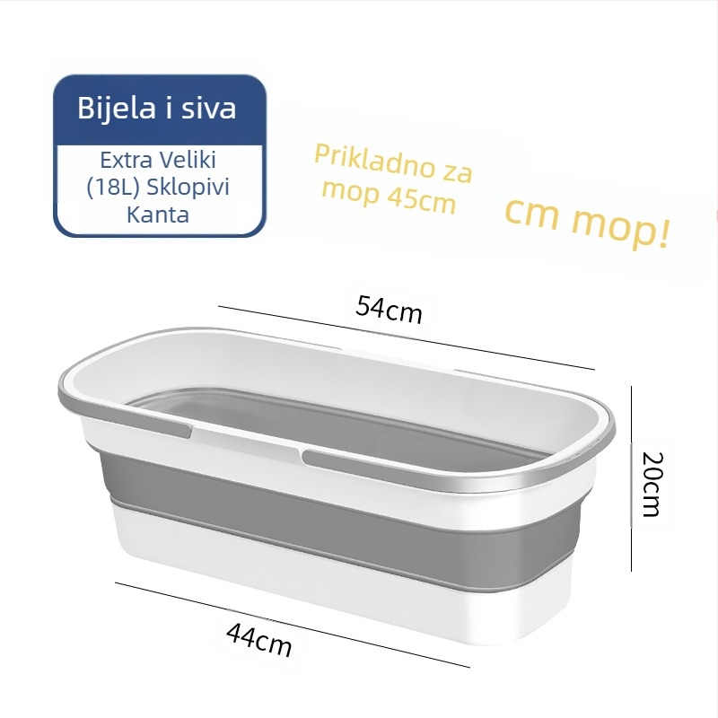 Sklopivi pravokutni koš za mop, plastična, marka Other, nije uvozena, drugo vrijeme izlaska na tržište