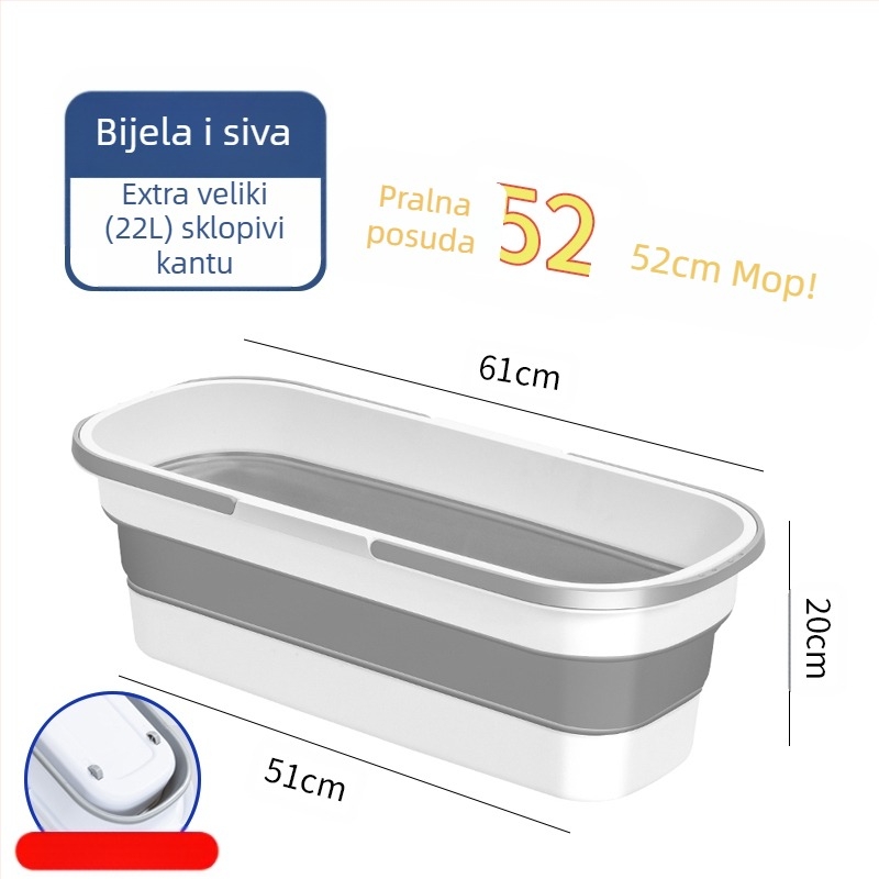 Sklopivi pravokutni koš za mop, plastična, marka Other, nije uvozena, drugo vrijeme izlaska na tržište