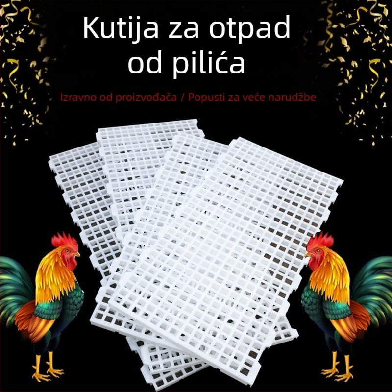 Plastična ploča za odvodnjavanje gnoja za kokošinjce — Jiwang, za uzgoj životinja i akvakulturu, temperaturni raspon 20-60°C