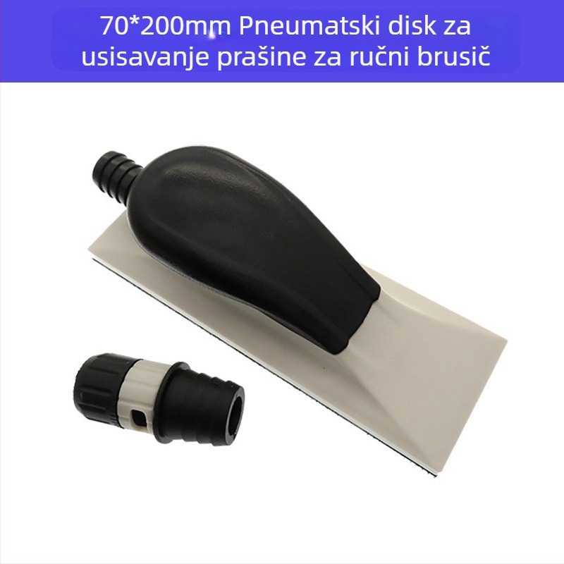 Pneumatski disk za poliranje s usisnim sustavom za zidove, bez prašine, suho brušenje, samoljepljiva mrežasta brusna papir