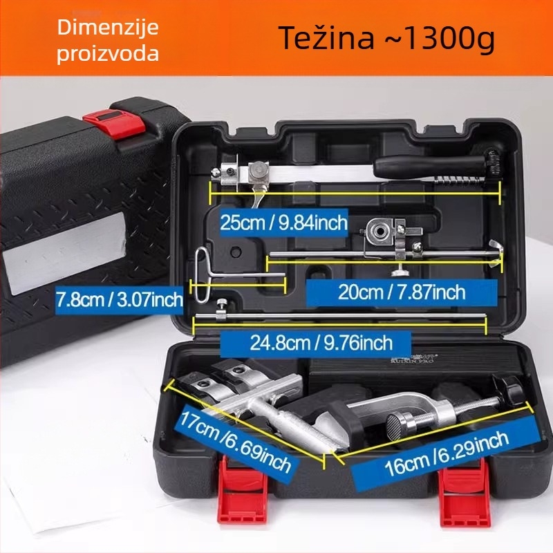 Oštrač noževa s fiksnim kutom, višenamjenski, izrađen od cinkove legure