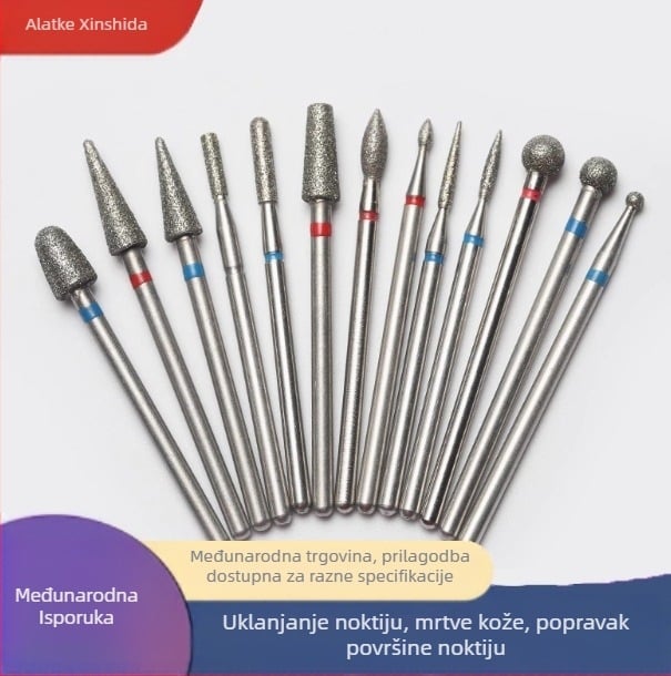 Set glava za brušenje noktiju od silikona za uklanjanje odumrle kože, neto masa 1000 g, Xinshida marka