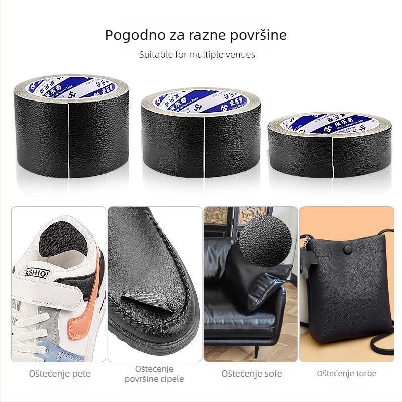 Samoljepljivi patch za popravak unutarnje podstave obuće od kože i tenisica; zaštita od habanja pete