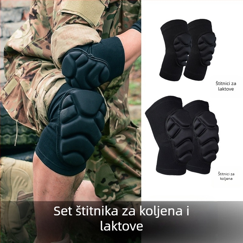 Set zaštitnih koljena i lakta za trening – zaštita od pada, protiv klizanja i udara, debeli jastučići za koljena i laktove, za muškarce i žene