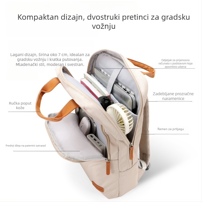 Torba za laptop sa zaštitom zračnim jastučićem, za 13,3/14/15,6 inčnih prijenosnih računala, kompatibilno Lenovo, Apple, Dell