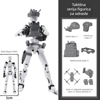 Dummy13 Sretna lutkica, 20 cm, pokretna figura s više zglobova za slaganje – borbena scena