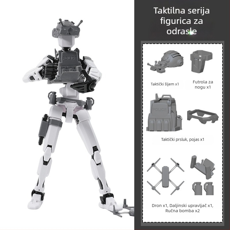 Dummy13 Sretna lutkica, 20 cm, pokretna figura s više zglobova za slaganje – borbena scena