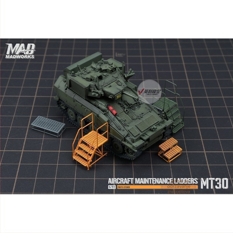 MADWORKS Alati 1/72 Model zrakoplova – ljestve za održavanje i mobilna radna platforma MT28-32
