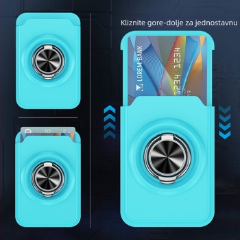 MagSafe-kompatibilna 360° podrška s jakim magnetskim držanjem, prozirna PC futrola s džepom za karticu i prilagodbom logotipa