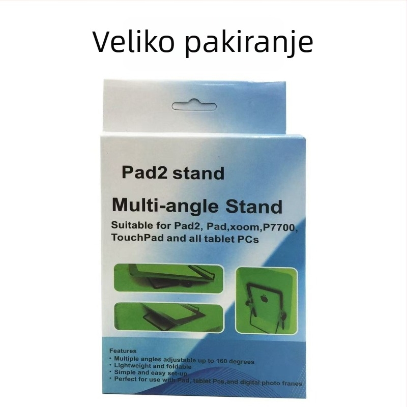 Kompaktni sklopivi metalni držač za stolnu ploču za iPad, tablete i telefon, idealan za studentski dom