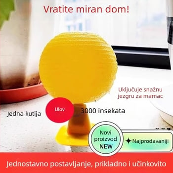 Unutarnja klopka za voćne mušice za male leteće insekte, ljepiljiva kugla
