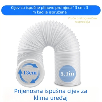 Teleskopska izlazna cijev za prijenosni klima-uređaj