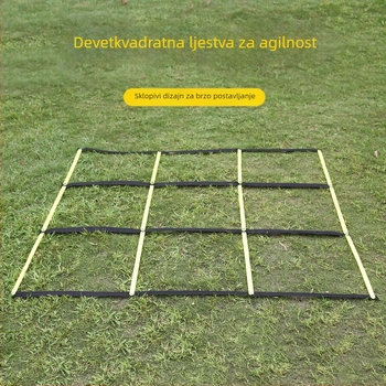 Set čvrste ljestve agilnosti: mekane ljestve, ljestve od užeta i ljestve brzine za nogometni trening