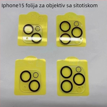 Staklena zaštita objektiva kamere kompatibilna s iPhone 16 Pro Max, iPhone 15 i stražnjim kamerama iPhone 14